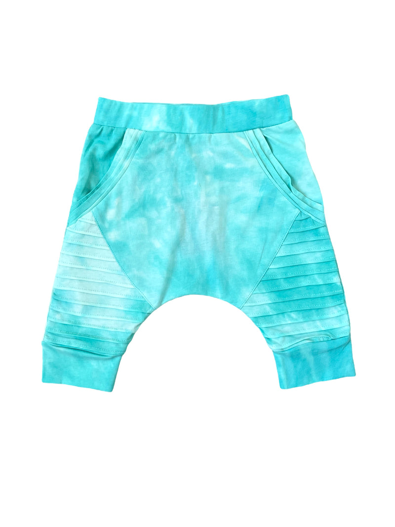 Biker Shorts- Mint Tie Dye