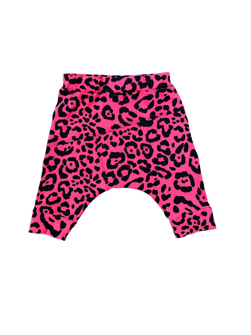 Harem Shorts- Pink Leopard