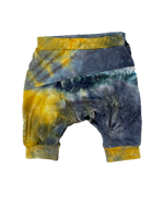 Harem Shorts- Gray Tie Dye