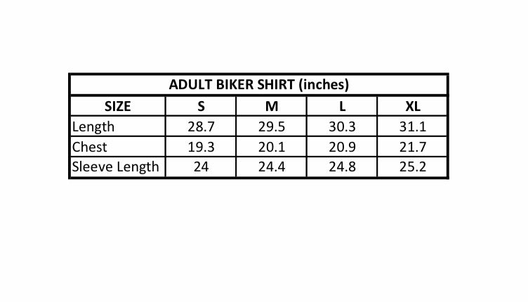 Adult Biker Shirt- Acid Wash Gray